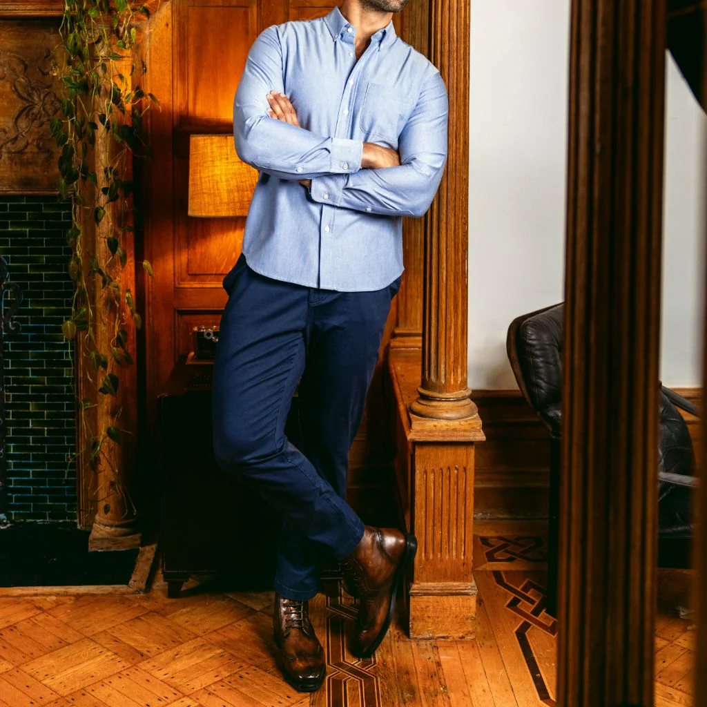 Oxford Shirt | Indigo - Image 7